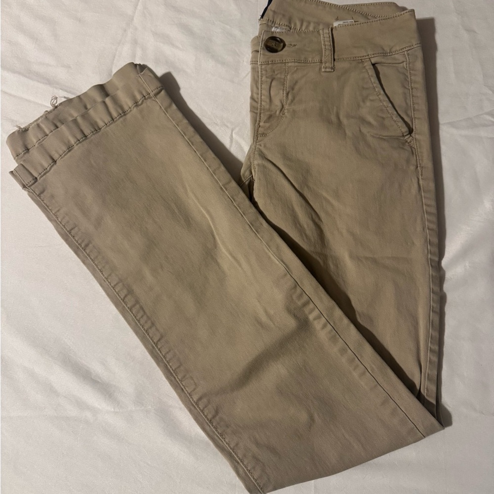 American Eagle Outfitters Tan Boot Cut Pants